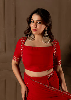 Cheri   Embroidered Saree with Blouse