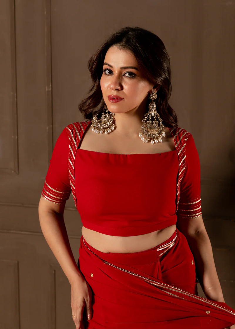 Cheri   Embroidered Saree with Blouse