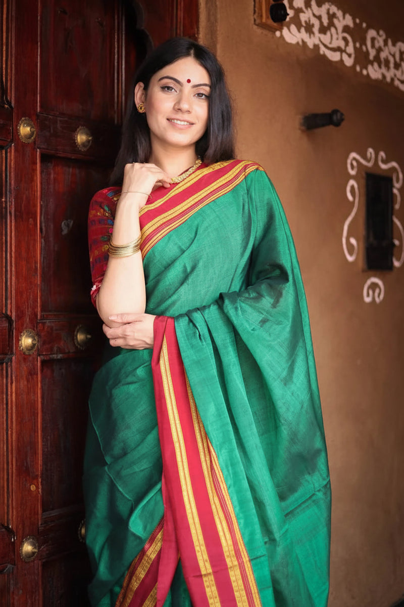 Ilkal Saree with Pure Resham Pallu