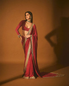 Crimson Maharani Luxe Embellished Saree