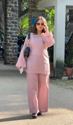 Inaya Dusty Pink Linen Co-ord Set