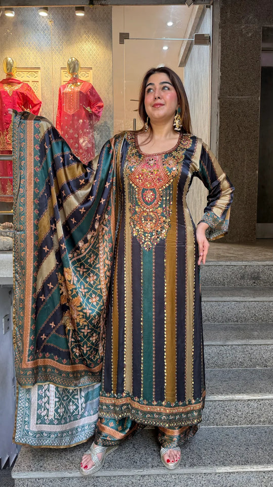 Mehfil Ranggul Embroidered Set