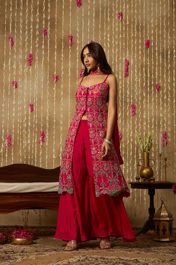 Rani Gulbahar Embroidered Palazzo Set