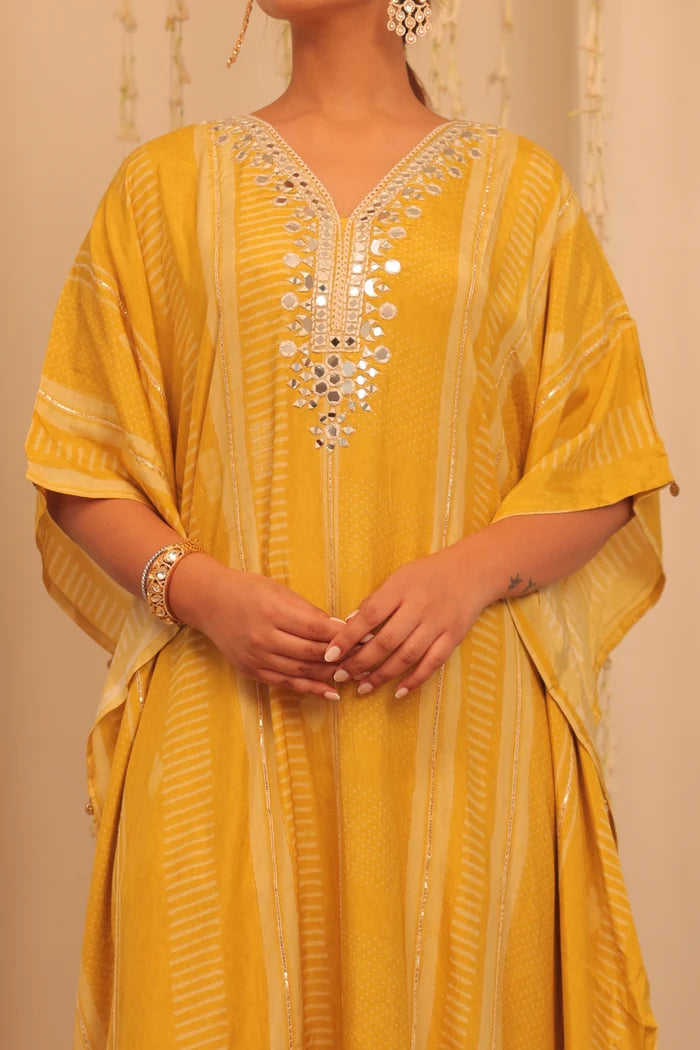 Sunshine Noor Embroidered Kaftan Set