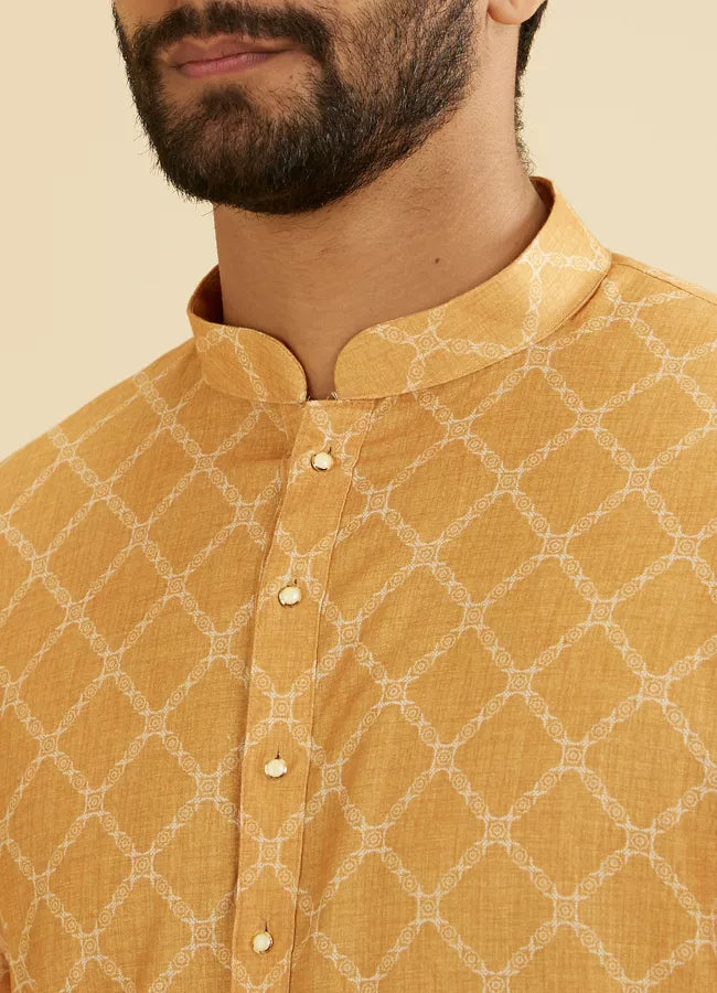 Haldi Rekha Printed Kurta
