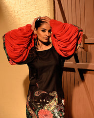 Cotton Rosy Mini Dress