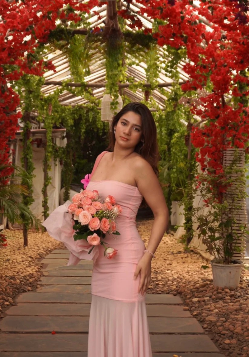 Pink Stretch Mermaid Muse Dress