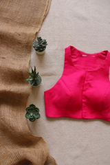 Pink Padded Cotton Blouse