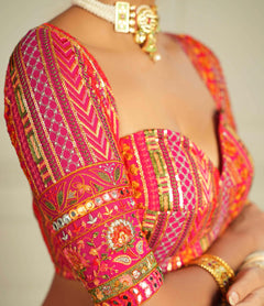 Gulaabi Aks Corset Cut Blouse