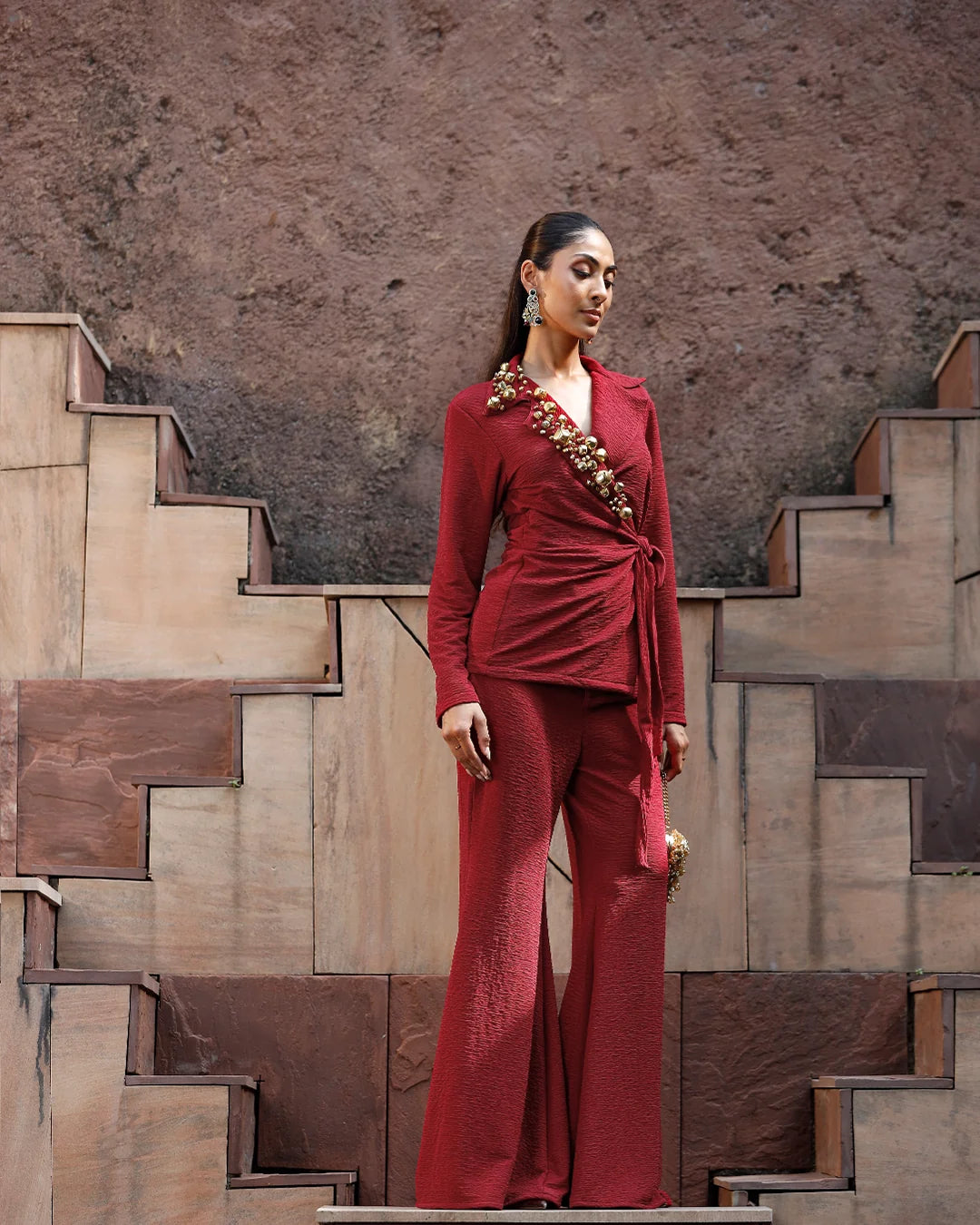 Siyah Shahi Blazer Set