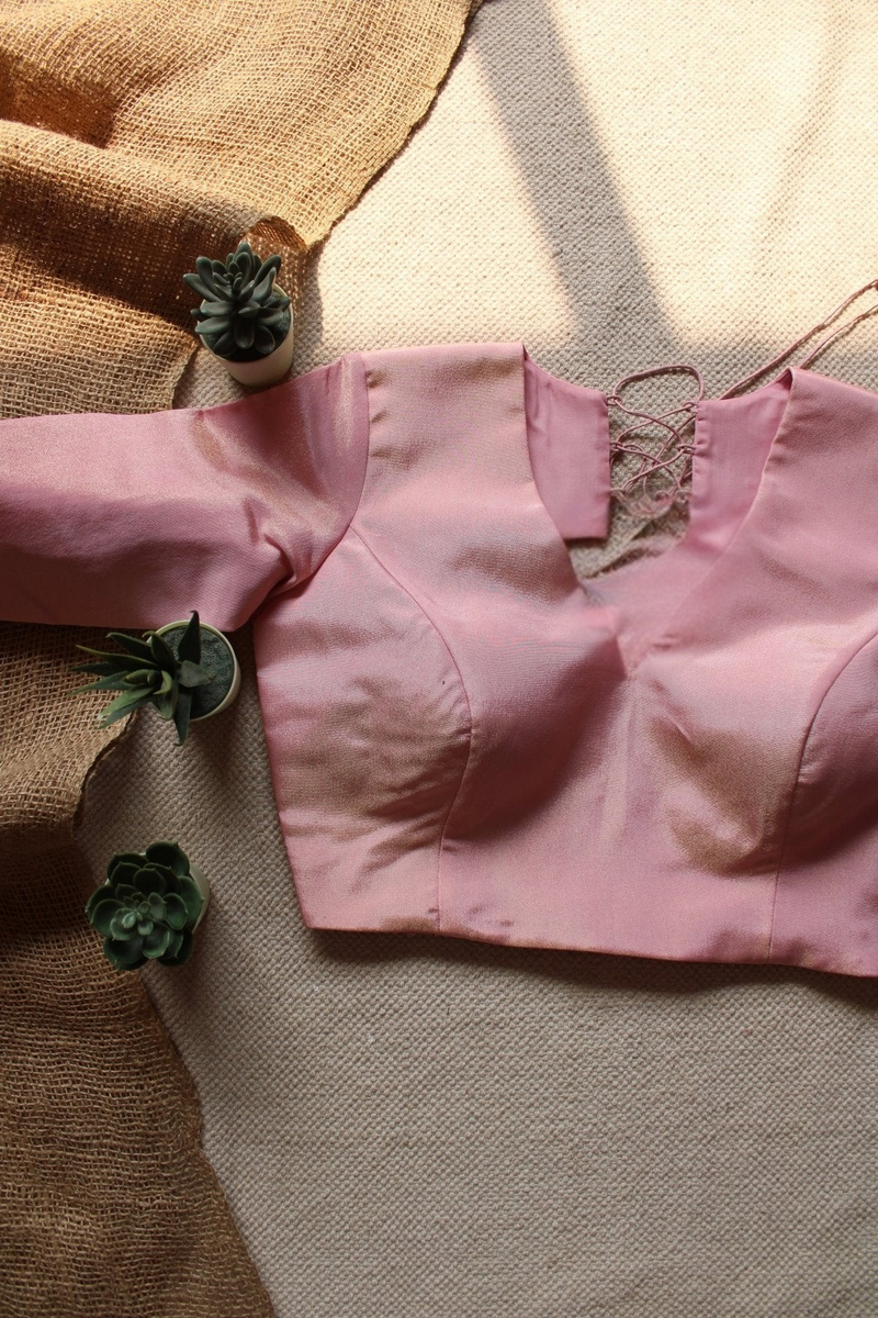 Light Pink Tissue Padded Blouse