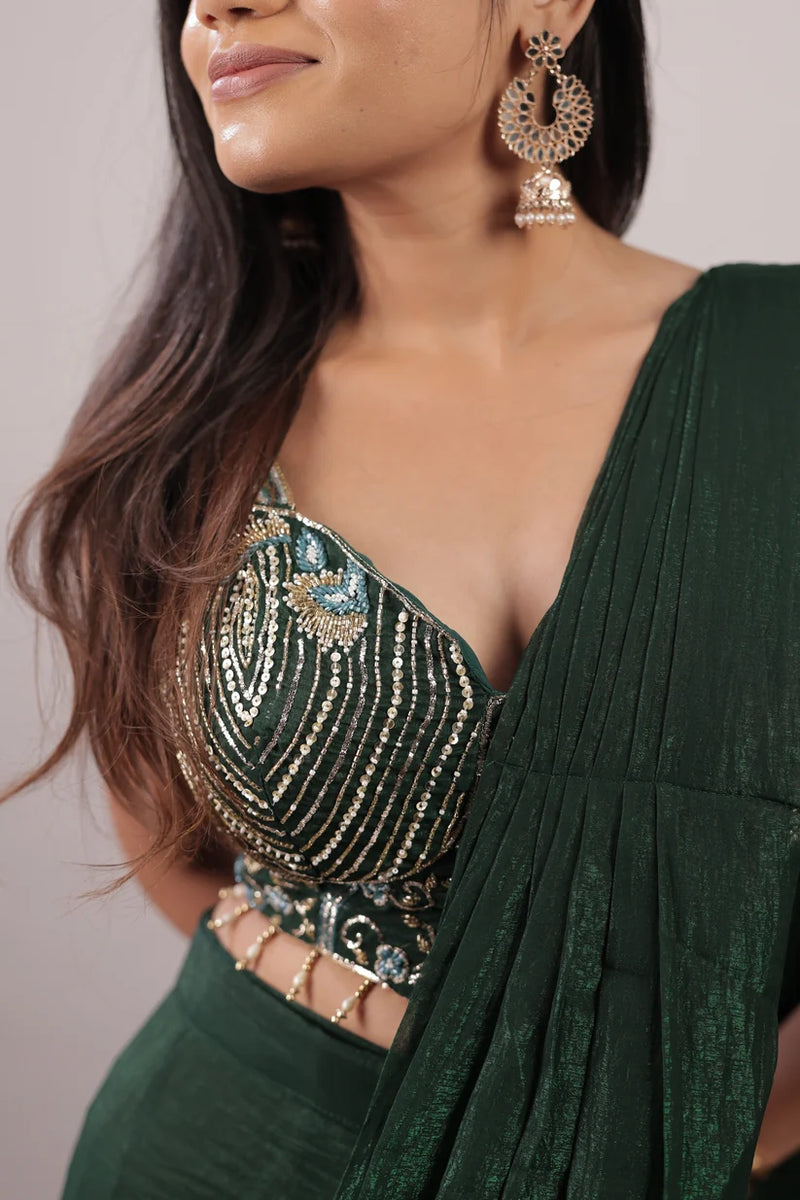 Embellished Fendy Silk Ready-to-Wear Saree