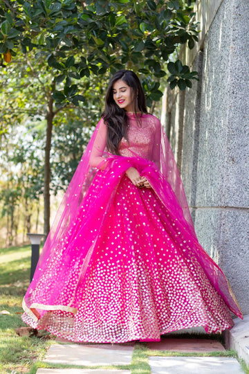 Rani Pink Lehenga- By Reet Lifestyle