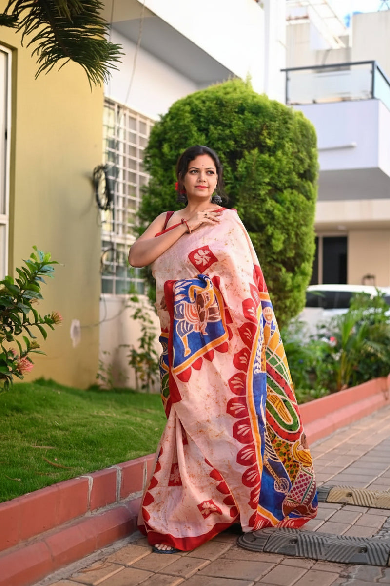 Batik Rang Silk Saree