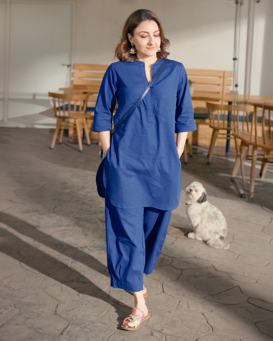 Relaxed Fit Off-White Set