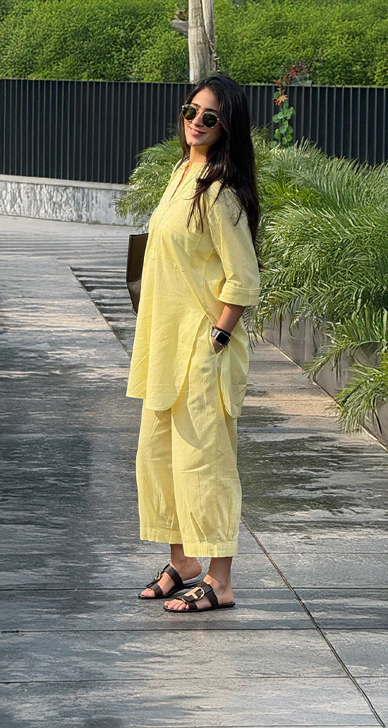 Relaxed Fit Off-White Set