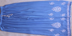 Ice Blue Elegant Rayon Kurta Set