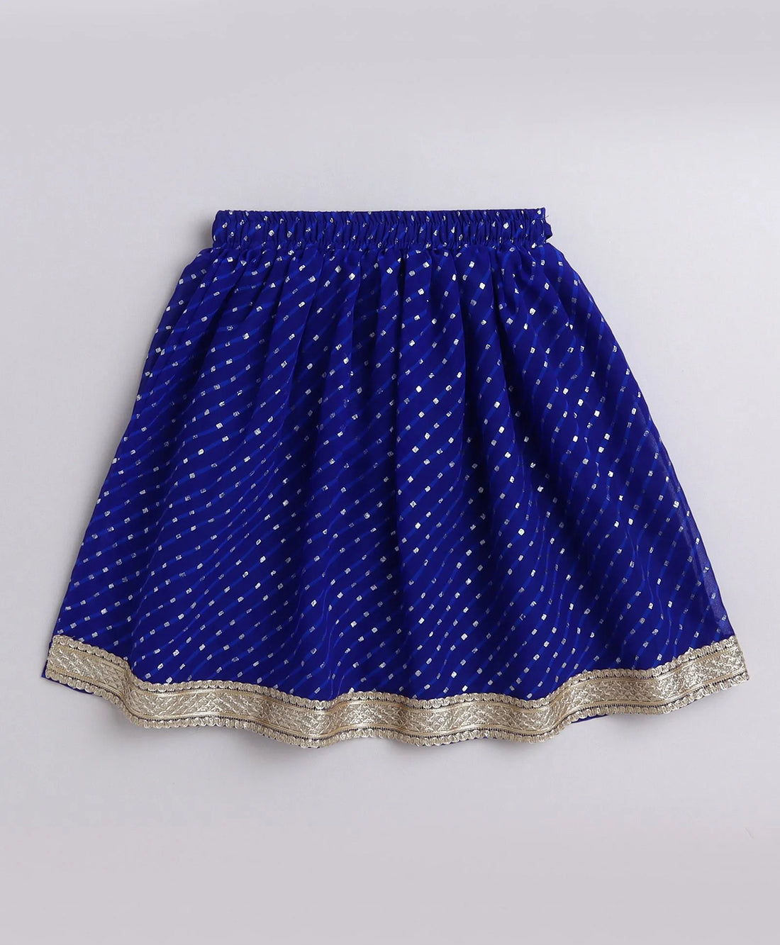 Blue Georgette Gota Embellished Lehenga Set