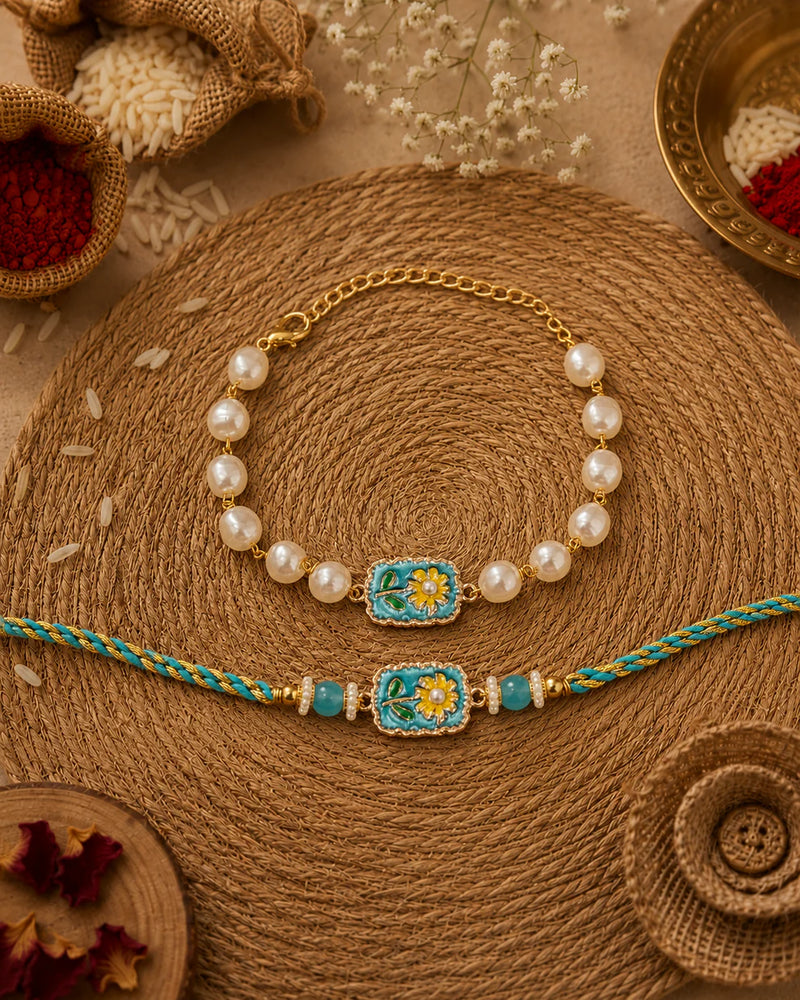 Raksha Bandhan Bhaiya Bhabhi Bracelet Set