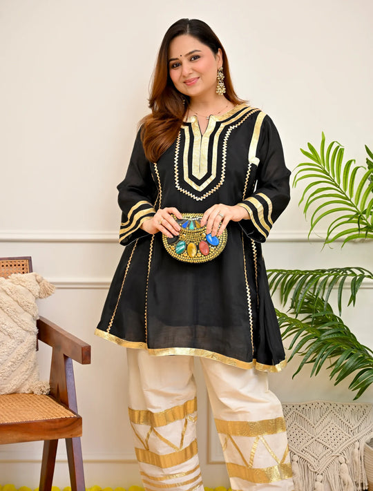 Zariya Aqua Festive A-Line Kurta Set