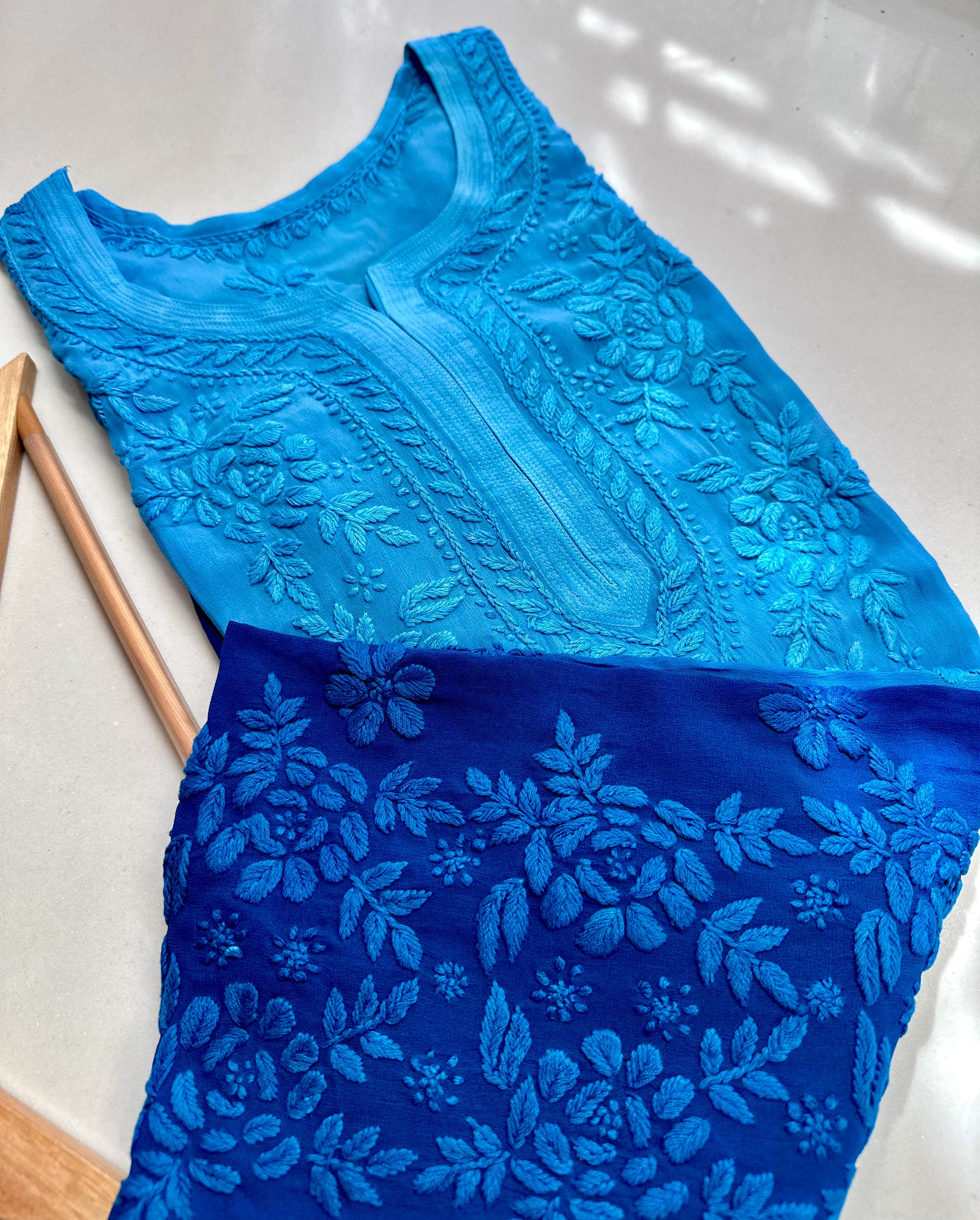 Pure viscose georgette kurta