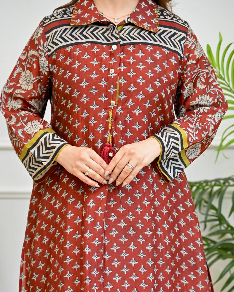 Kashvi Heritage Chanderi Kurta Set