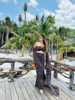 Midnight Wild Print Vacation Set
