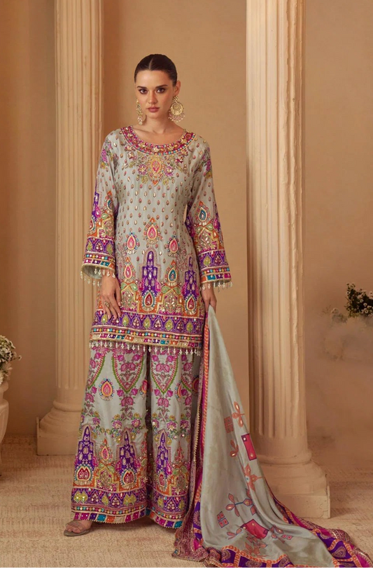 Royal Crepe Silk Handwork Suit Collection