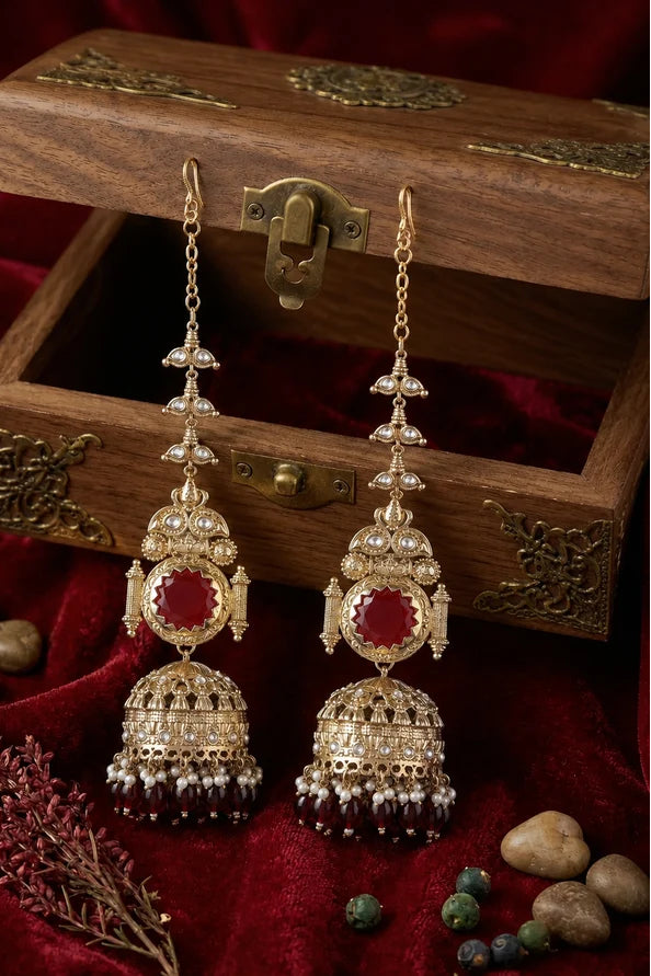Mrigakshi Pearl Drop Jhumkas