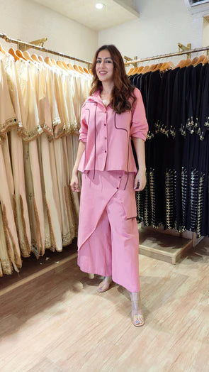 Pink Ribbon Flap Co-ord Set