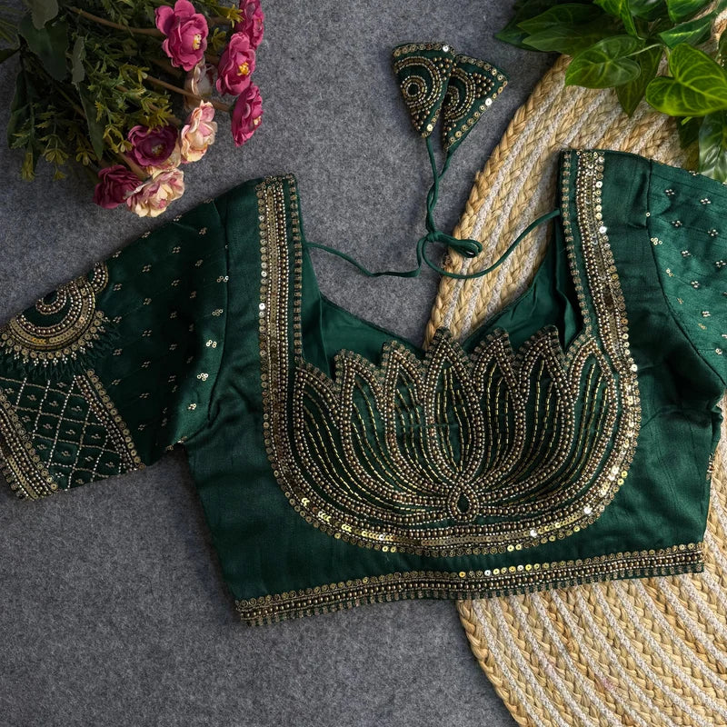 Rajvanya Royal Lotus Bridal Blouse