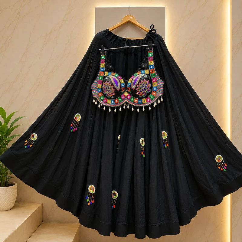 Mrunalini Rajwadi Mirror Lehenga Set
