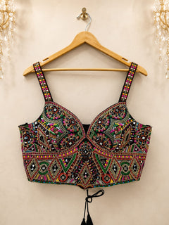 Rajrani Navrang Mirror Corset Blouse ✨