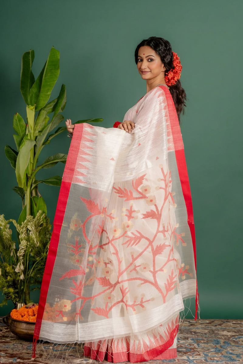 Matka Jamdani Heritage Saree