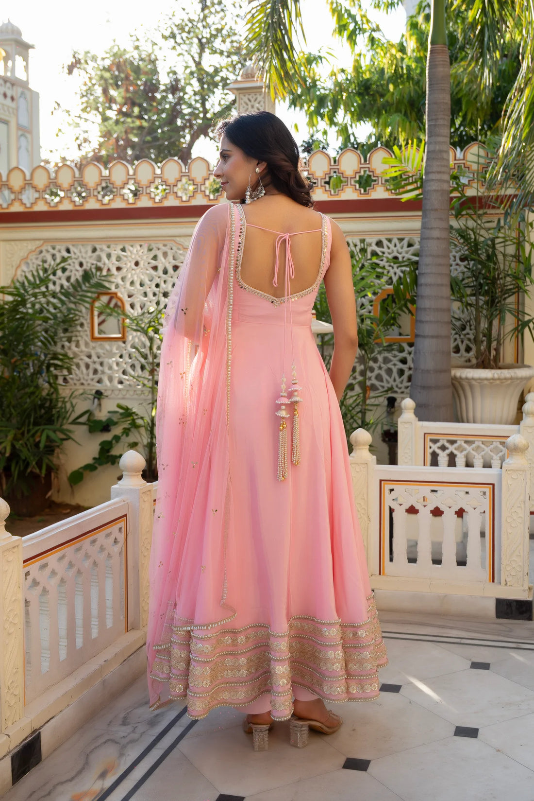 Gulabi Saaz Embroidered Anarkali Set