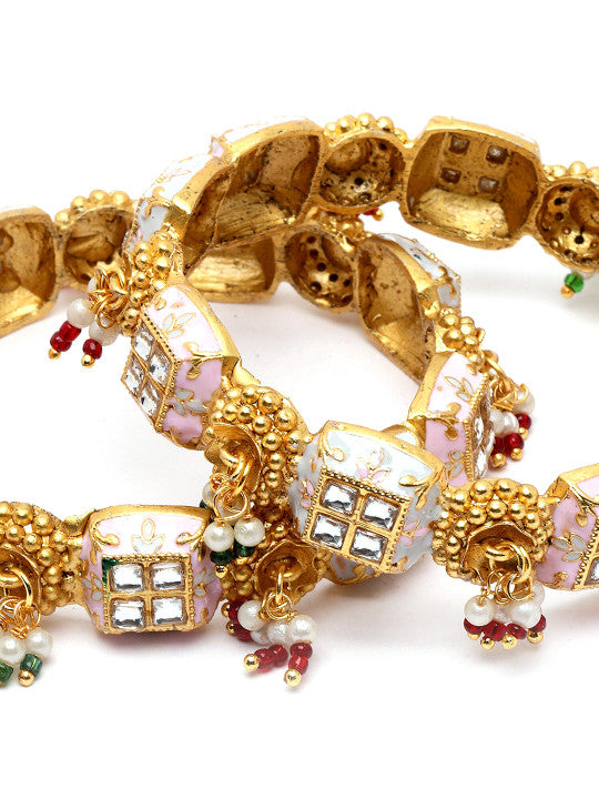 Mahal Kundan Bangle Set