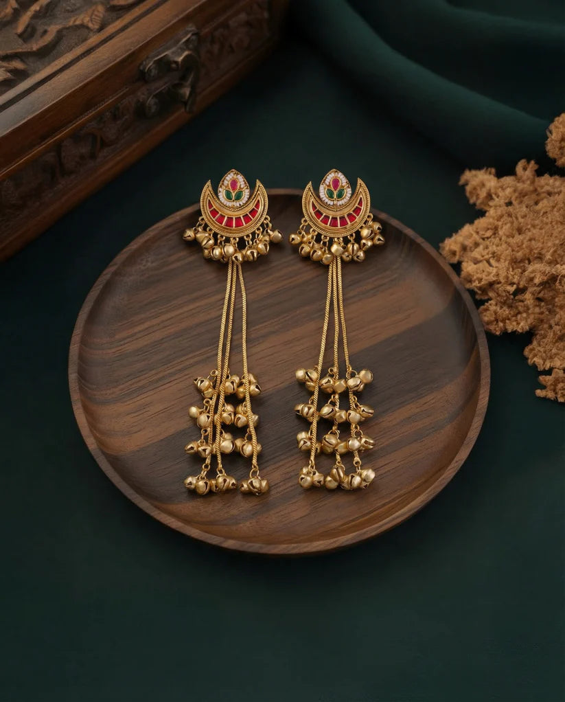 Fariha Premium Kashmiri Brass Lookalike Earrings – By Reet Lifestyle