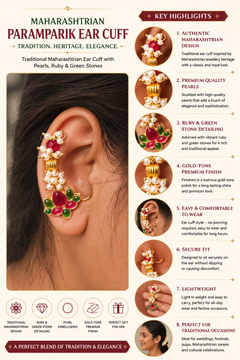 Maharashtrian Paramparik Moti Ear Cuff