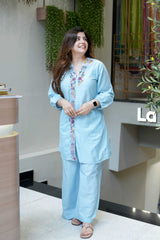 Vrinah Cotton Embroidered Coord Set