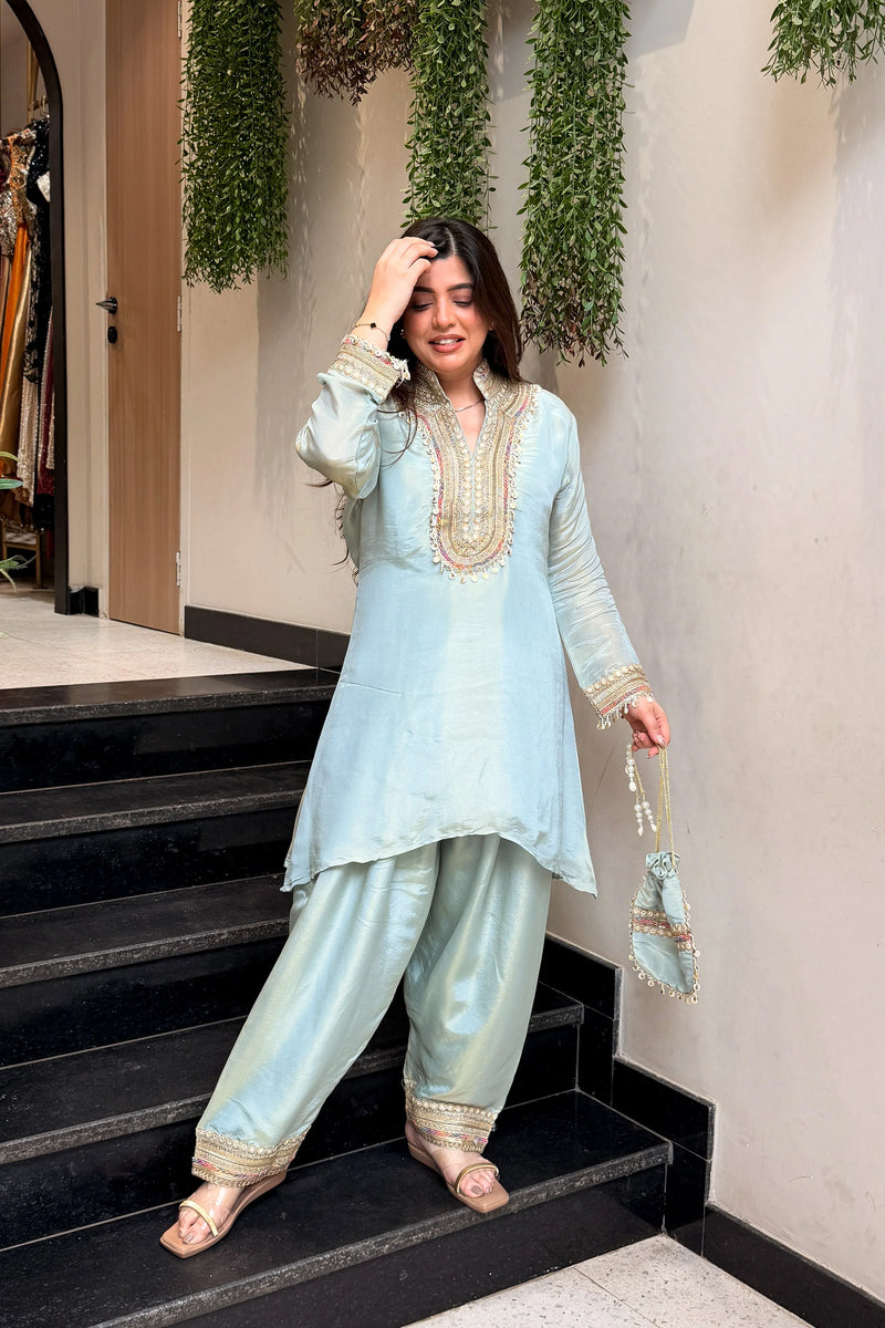Riva Powder Blue Co-ord Set