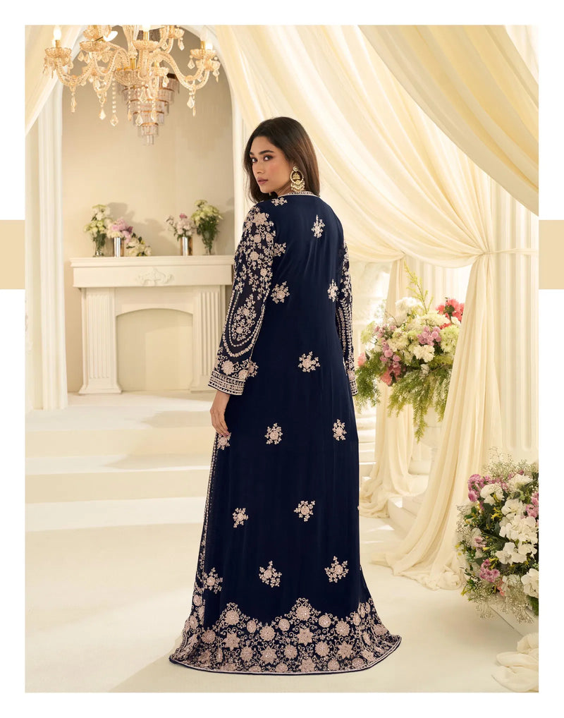 Heavy Simar Silk Embroidered Sharara set