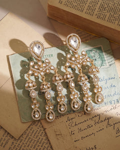Noor Gulbahar Luxury Polki Earrings