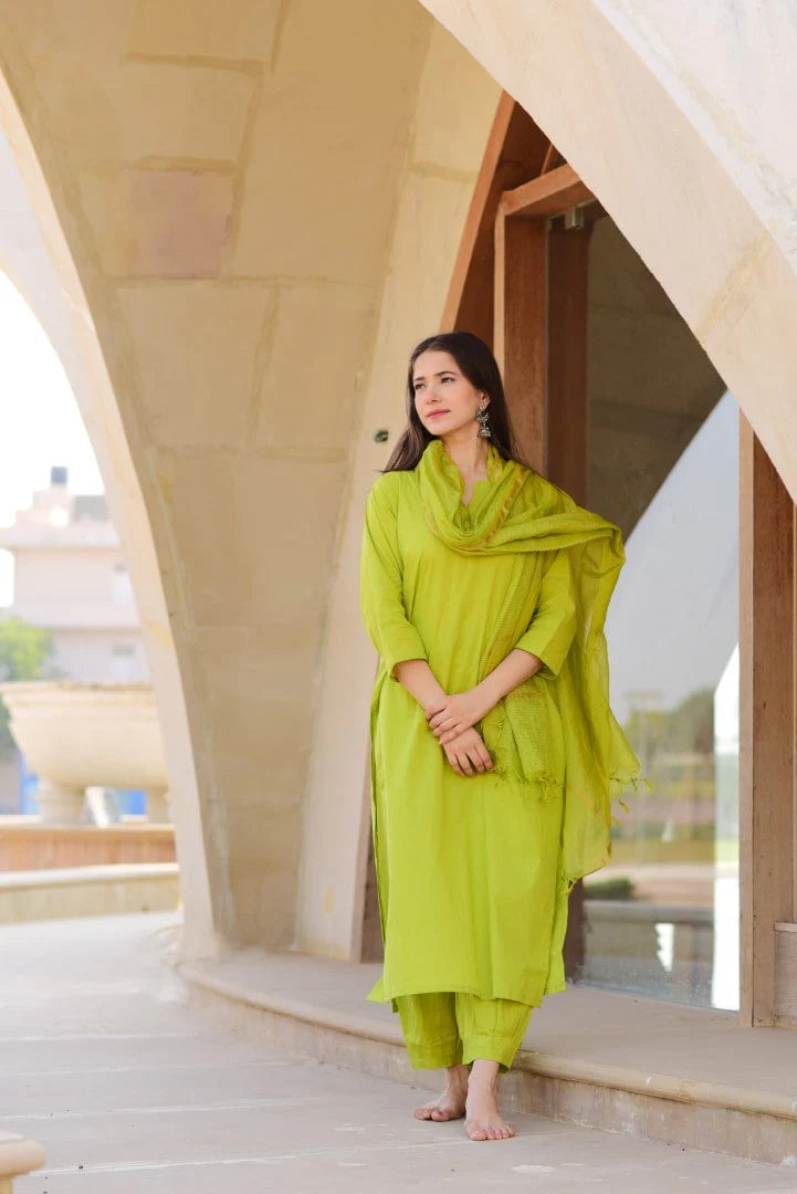 Lime Doria Suit Set