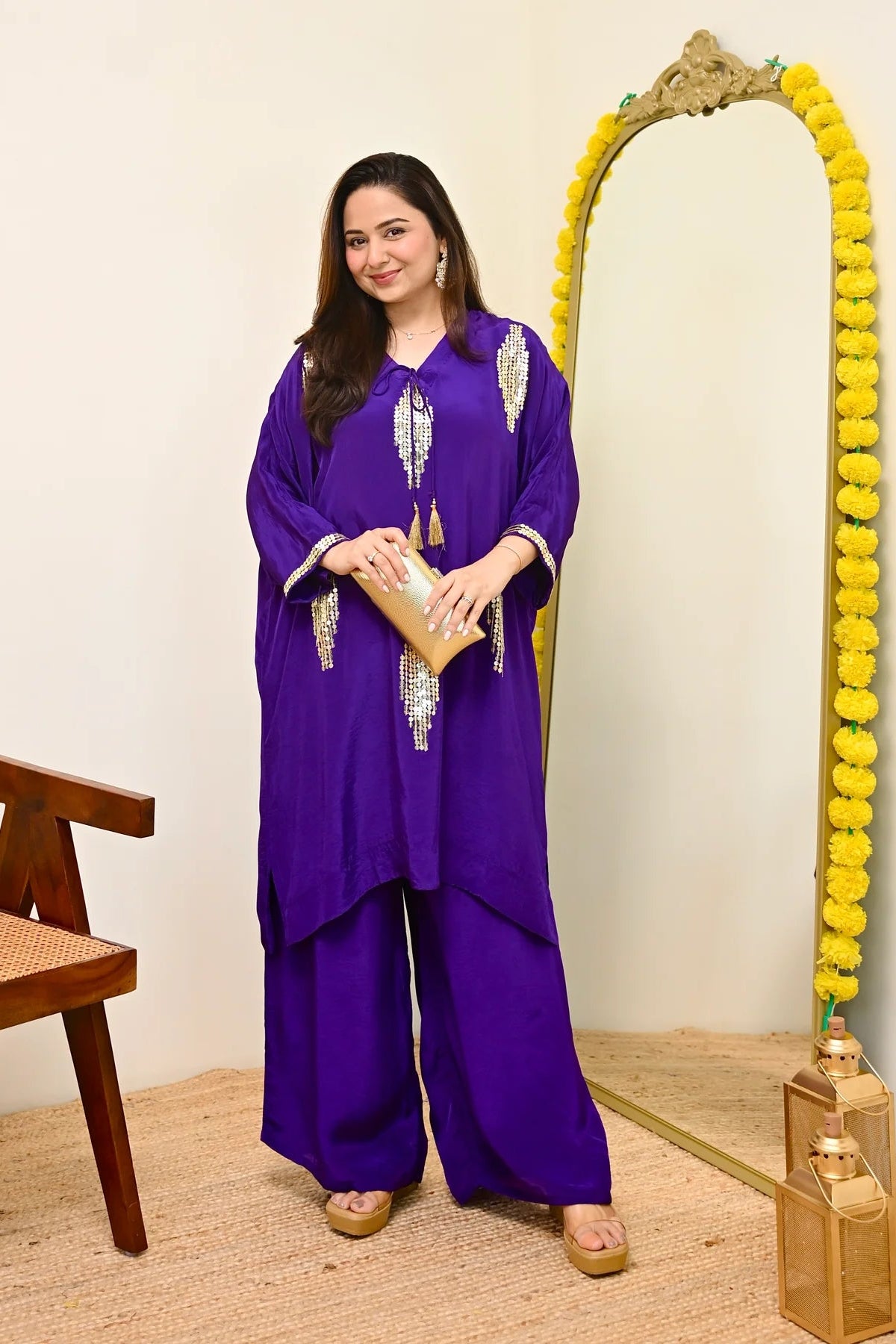 Ruhani Violet Festive Co-ord