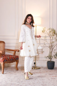 Noor Ivory Luxe Co-ord Set