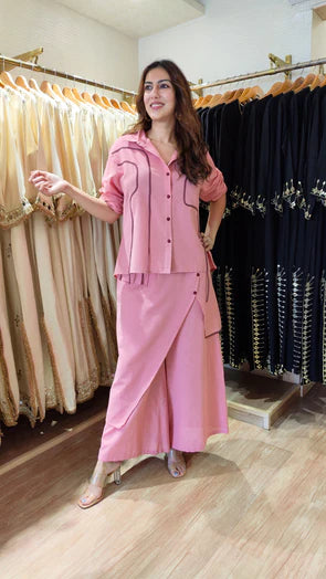 Pink Ribbon Flap Co-ord Set