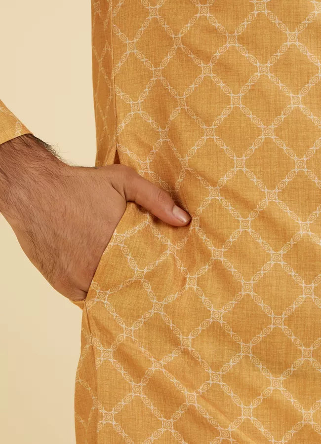 Haldi Rekha Printed Kurta