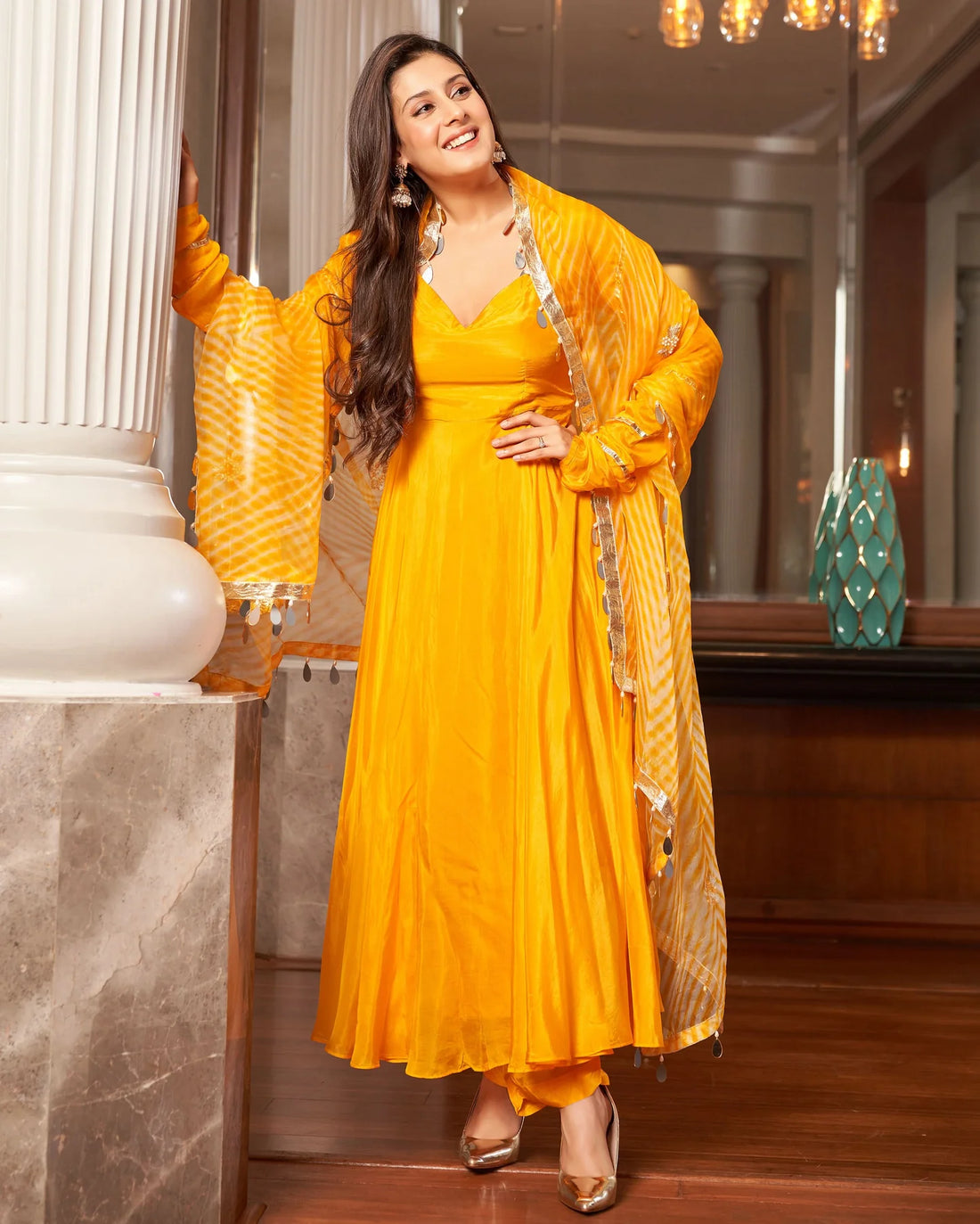 Surya Leheriya Silk Suit Set