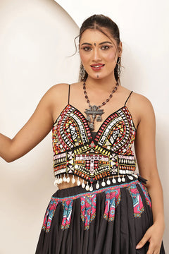 Garba Queen Designer Mirror Work Lehenga Choli Set