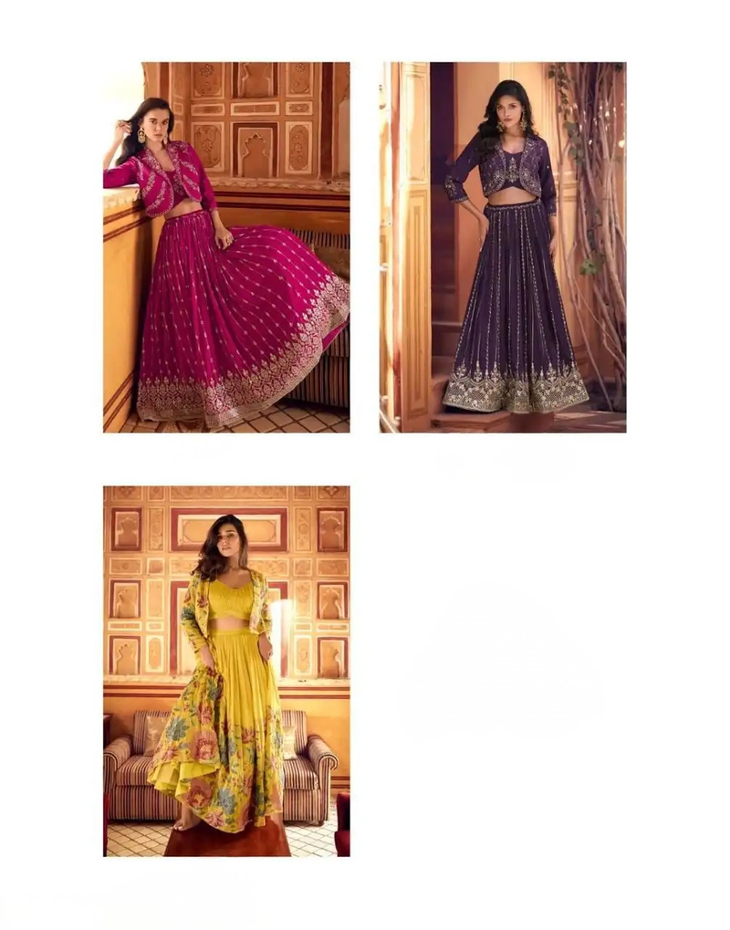 Premium Chinnon Silk Western Set